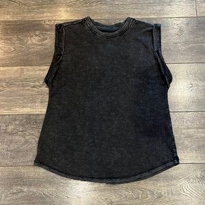 Black Anthropologie muscle tee